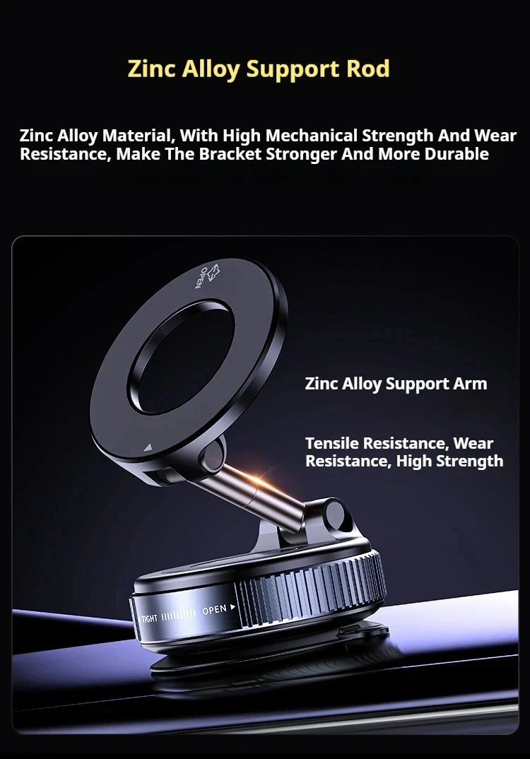 Car Phone Holder Magnetic Suction Cup 360° Rotatable