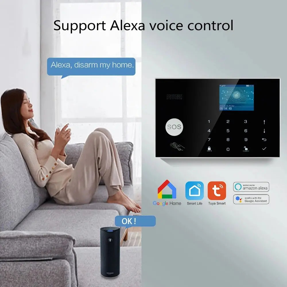 Home Alarm System WiFi GSM Security Sensor Kit