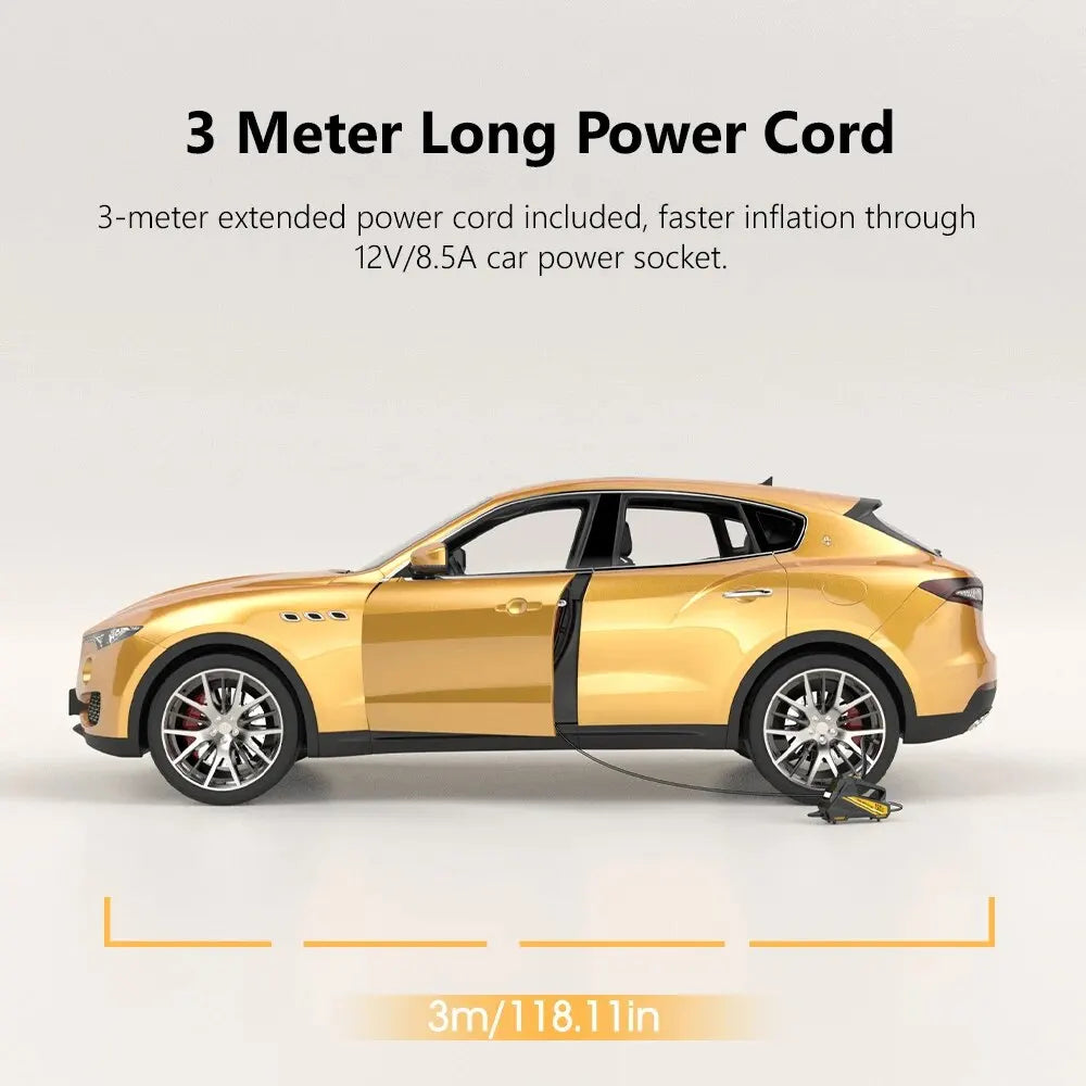 Car Air Pump 12V 150PSI Electric Tire Inflator