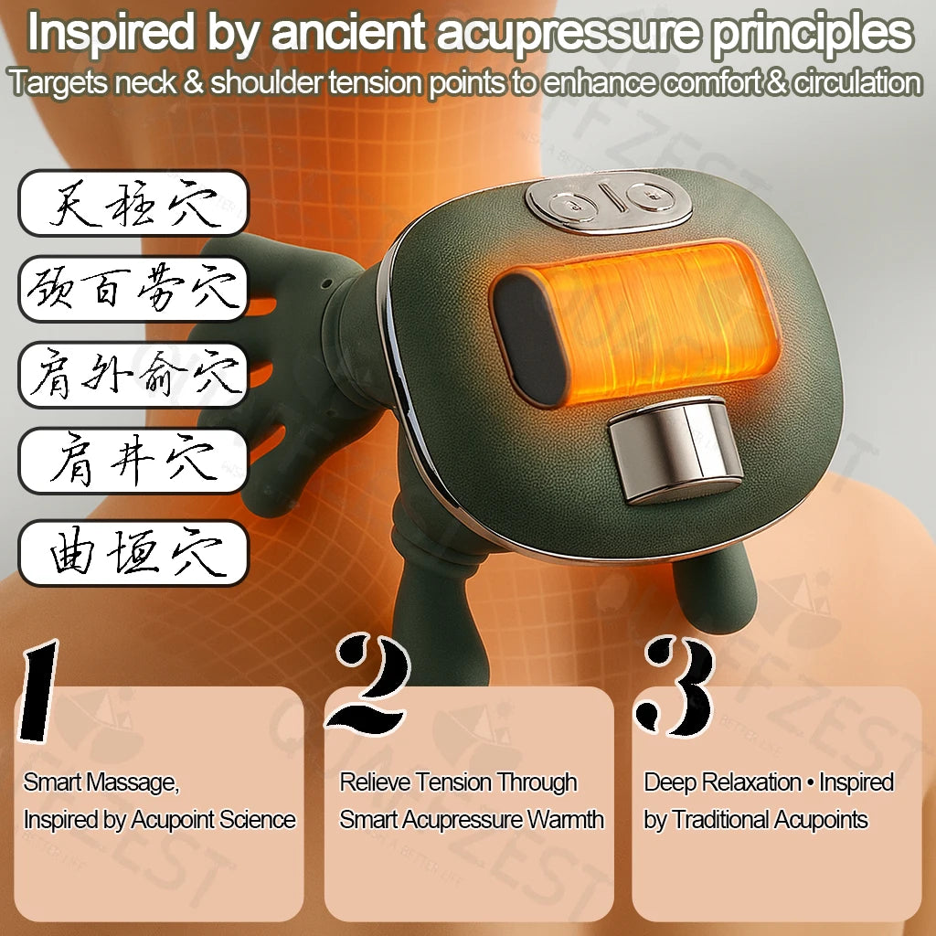Neck Massager Electric Deep Kneading Muscle Relax