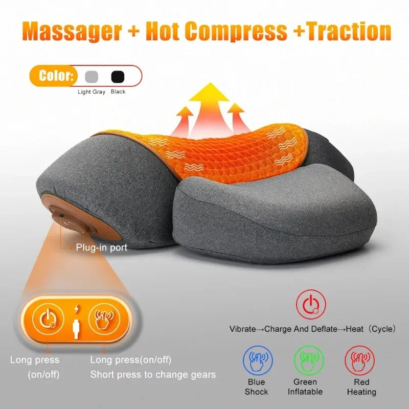 Neck Massager Pillow Electric Heating Support