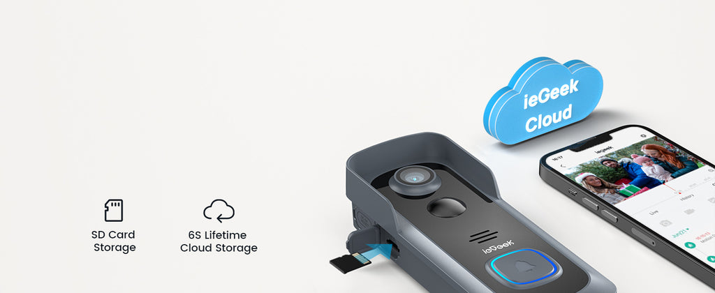 Smart Video Doorbell 2K WiFi Camera With Chime